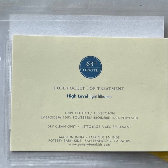 Pottery Barn Kids Flutterflies Pole Pocket Sheer - Picture 9 of 9